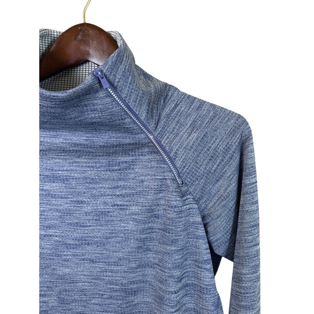 IBKUL Womens Medium‎ Asymmetrical Zip Heather Blue UPF50 - Picture 3 of 6